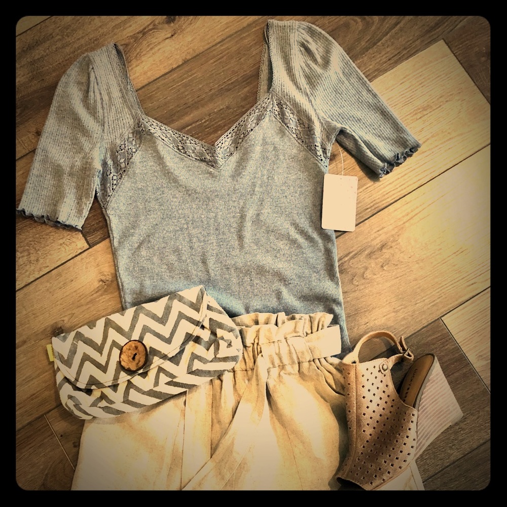 Free People deep Vneck